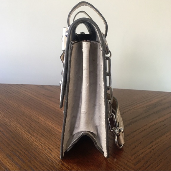 Guess Visage Faux Ostrich Shoulder Bag - Picture 5 of 13